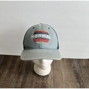 Normal Brand Hat Cap Mens OSFM Adjustable Blue Trucker Embroidered Logo Hike